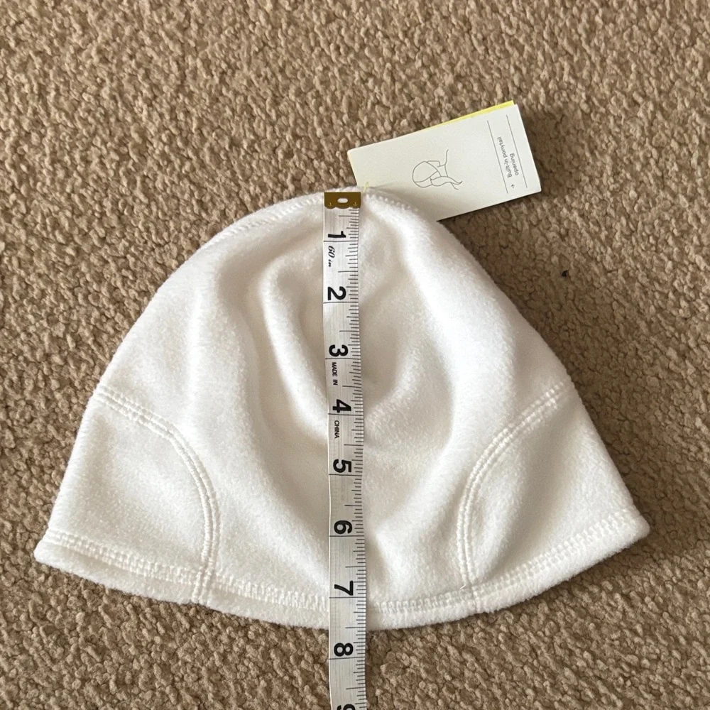 NWOT Beanie Bundle C.C Red Knit, Brown Alpine Design, & White All in Motion - Picture 11 of 13